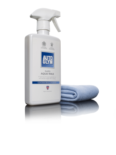 Autoglym 500ml Rapid Aqua Wax Complete Kit (2 Microfibre Cloths) AUTOGLY AWKIT - Aqua Wax kit contents_300dpi RS-large.png